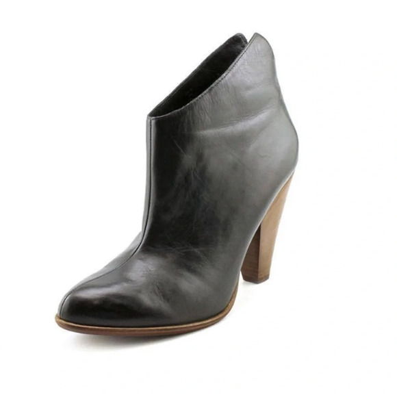 DMSX Donald J Pliner Black Leather Ankle Boots - Picture 1 of 10